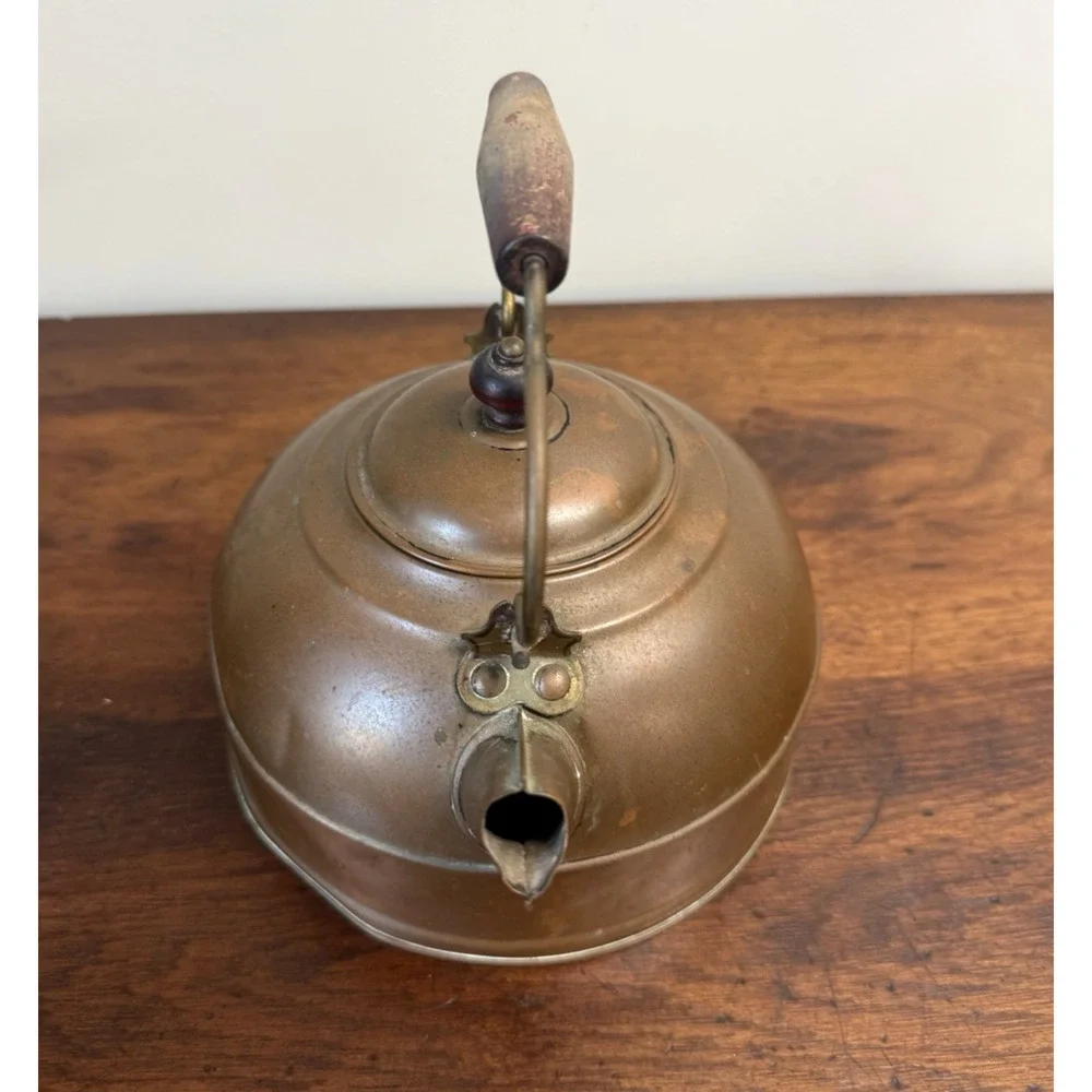 Vintage Revere Ware 1801 Copper Tea Kettle Rome NY Solid Copper Bottom 2 Qt